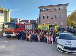 Slika: Sudjelovali smo na vježbi evakuacije i spašavanja u Dječjem vrtiću „Županijski dječji vrtić Zvjezdice“ u Sisku