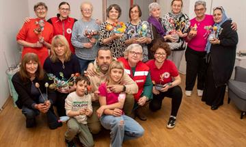 Slika: Održana uskrsna radionica u Dnevnom centru za umirovljenike