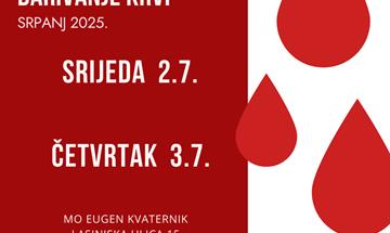Slika: Dvodnevna akcija darivanja krvi u srpnju – pridružite se!
