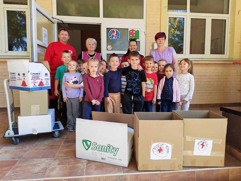 Slika: Mala srca za velika djela – humanitarna akcija u objektu Ciciban