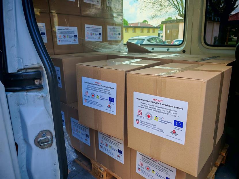 Slika: Provedena podjela humanitarnih paketa u Općini Sunja u sklopu projekta „Humanitarni paketi GDCK-a Virovitica i partnera“